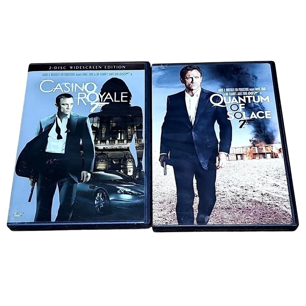 James Bond 007 Daniel Craig Casino Royale‎ & Quantum of Solace DVD Set